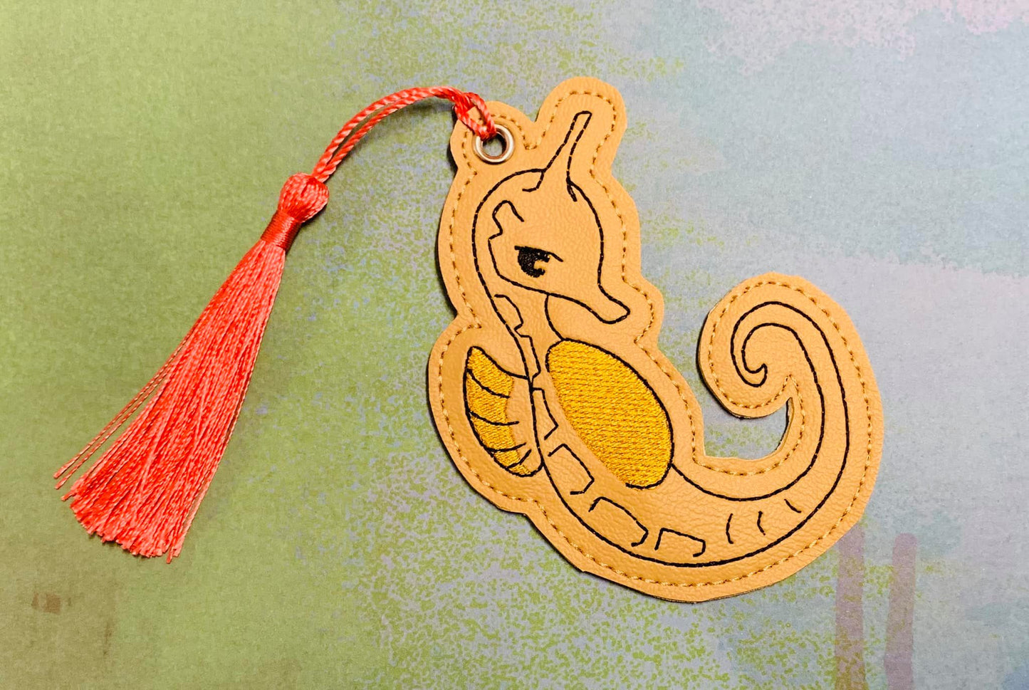 4x4 DIGITAL DOWNLOAD Seahorse Bookmark Fruits Basket