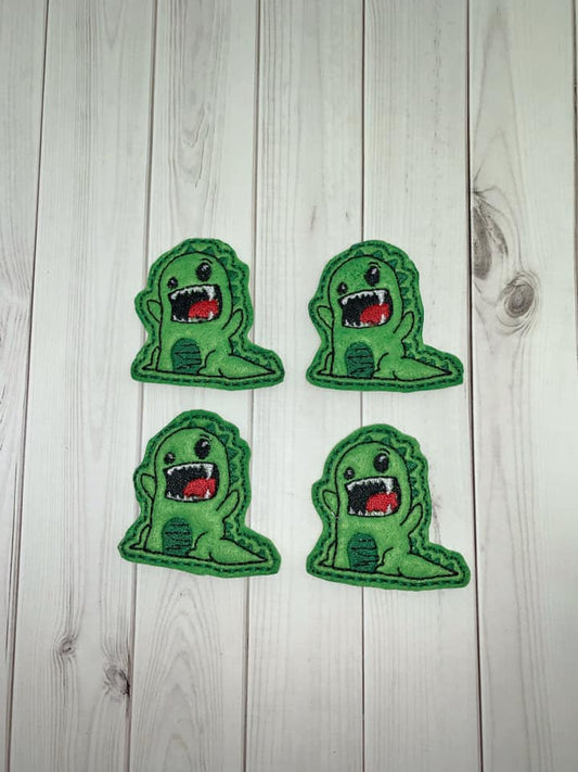 DIGITAL DOWNLOAD 4x4 5x7 T Rex Dinosaur Feltie