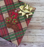 4x4 DIGITAL DOWNLOAD Holiday Western Boot Ornament