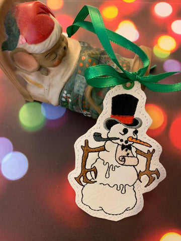4x4 DIGITAL DOWNLOAD Snowman Bookmark Ornament Hanger