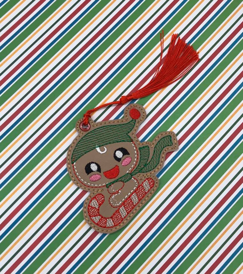 4x4 DIGITAL DOWNLOAD Gingerbread Bookmark Ornament