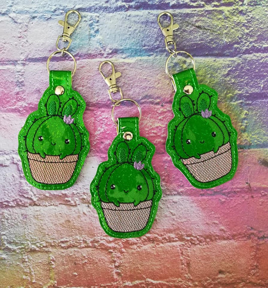 4x4 DIGITAL DOWNLOAD Girl Bunny Cactus Snap Tab