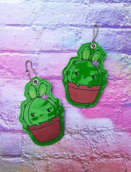 4x4 DIGITAL DOWNLOAD Bunny Cactus Bookmark Ornament