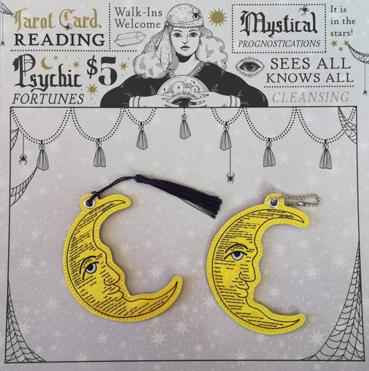 4x4 DIGITAL DOWNLOAD Crescent Moon Bookmark Ornament