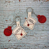 4x4 DIGITAL DOWNLOAD SW Love Letters Charm and Snap Tab Set