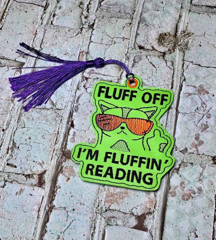 DIGITAL DOWNLOAD Fluff Off I'm Reading Bookmark – Off With Their Threads