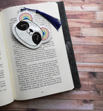 4x4 DIGITAL DOWNLOAD Rainbow Panda Bookmark