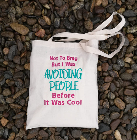 DIGITAL DOWNLOAD Avoiding People Before It Was Cool Embroidery Design Set 3 Sizes