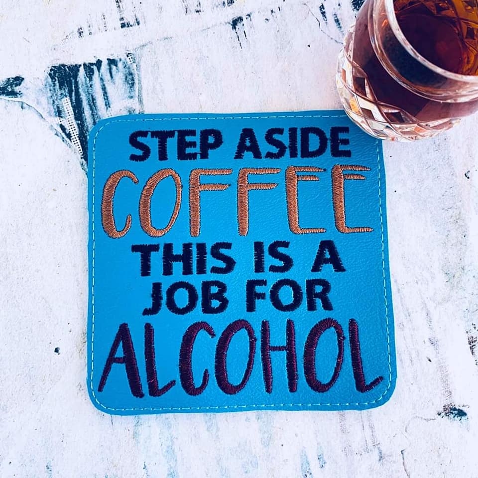 DIGITAL DOWNLOAD Step Aside Coffee Coaster Design