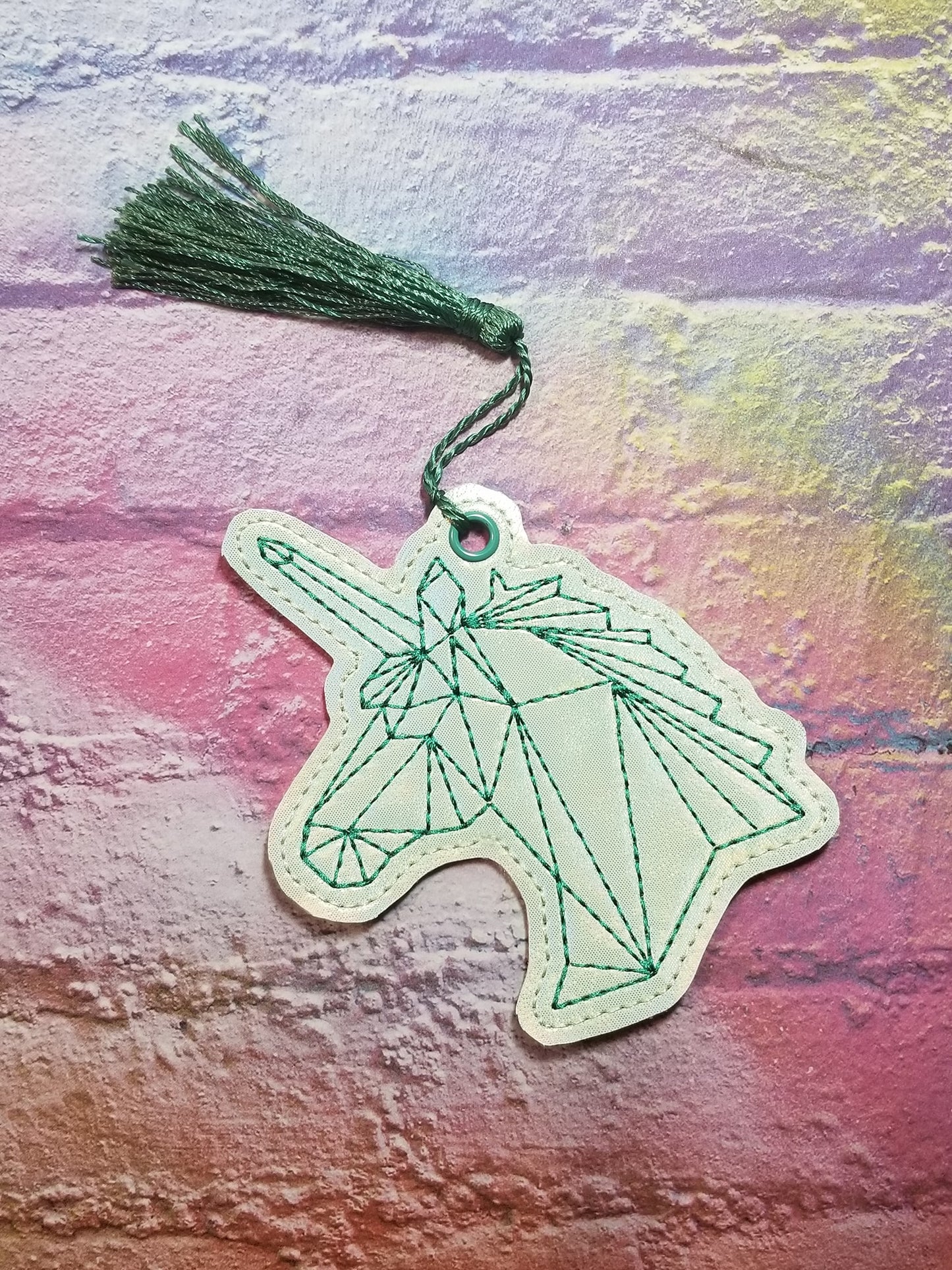 DIGITAL DOWNLOAD Geometric Unicorn Bookmark