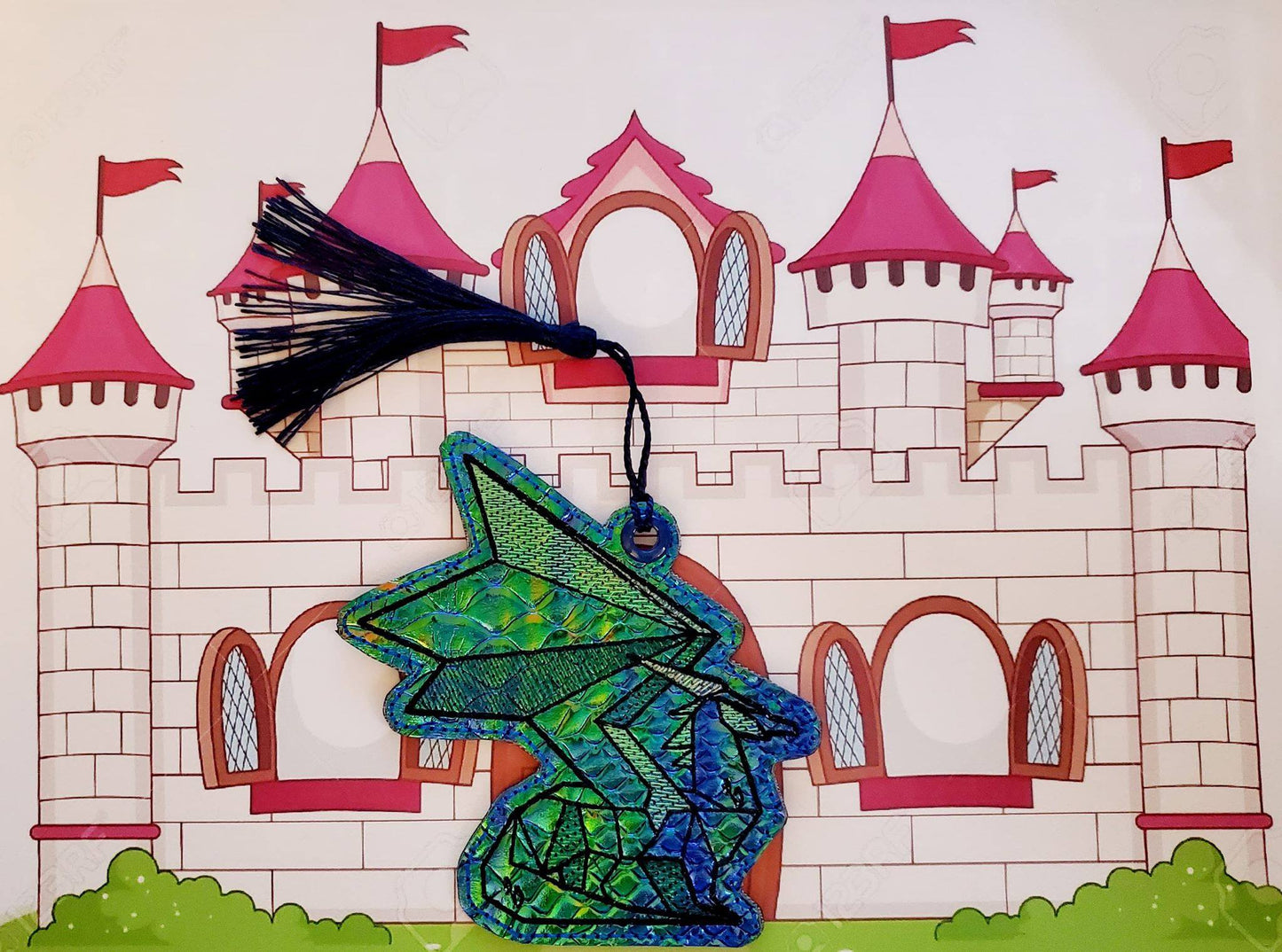 DIGITAL DOWNLOAD Geometric Dragon Bookmark