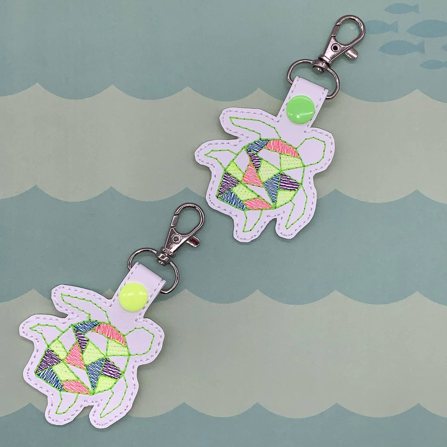 DIGITAL DOWNLOAD Geometric Sea Turtle Snap Tab