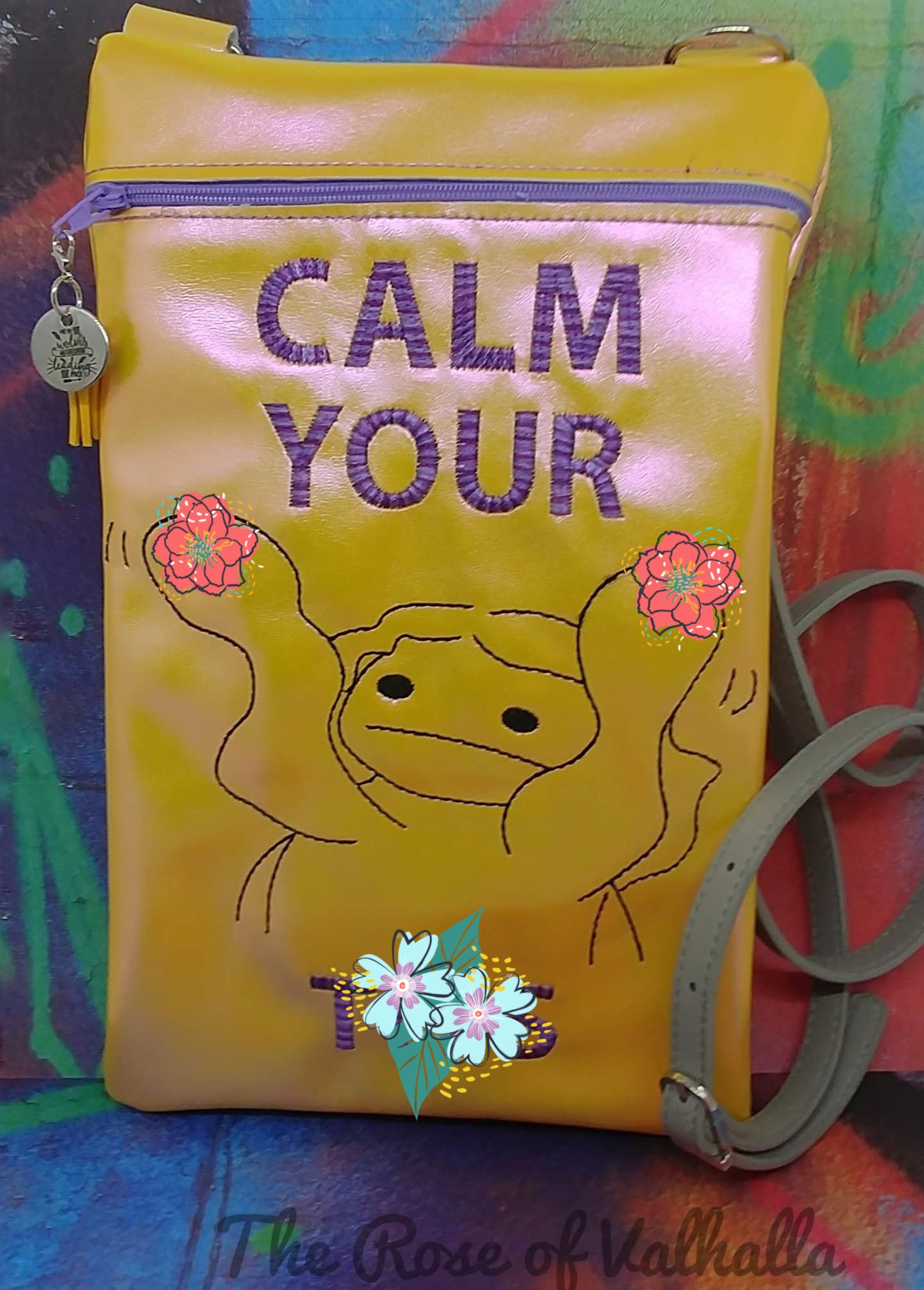 DIGITAL DOWNLOAD Calm Your Tatas Zipper Bag Lined and Unlined