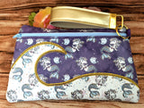 DIGITAL DOWNLOAD Wendy Clutch Applique Zippered Bag Lined and Unlined