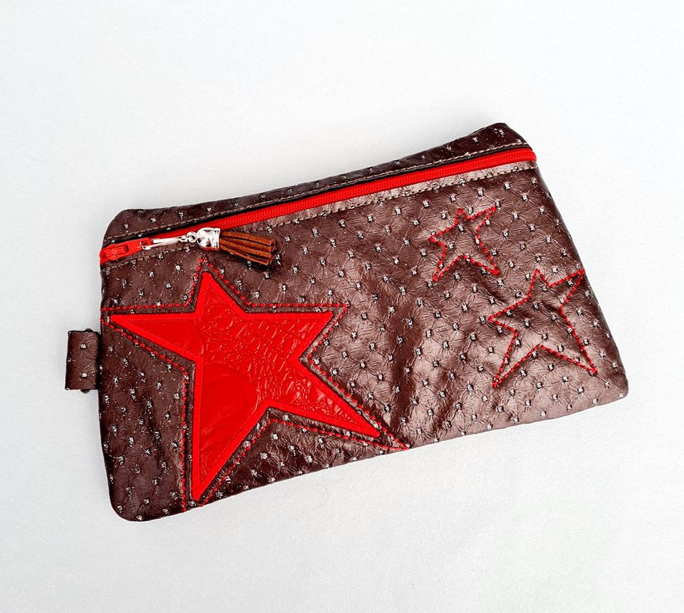 DIGITAL DOWNLOAD Stargazer Clutch Applique Zipper Bag Lined and Unlined