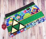 DIGITAL DOWNLOAD Logan Clutch Applique Zippered Bag Lined and Unlined