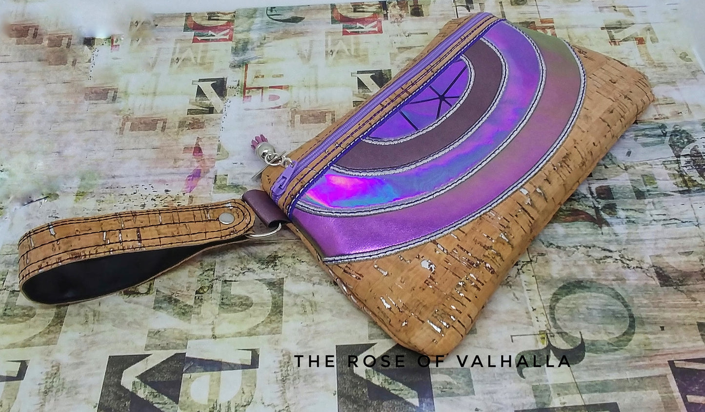 DIGITAL DOWNLOAD Kellie Clutch Applique Zippered Bag Lined and Unlined