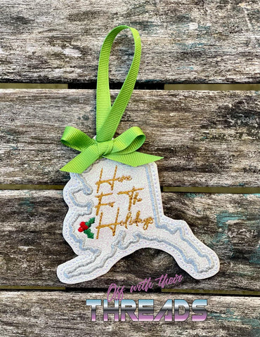 DIGITAL DOWNLOAD Alaska State Bookmark Ornament Gift Tag