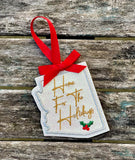 DIGITAL DOWNLOAD Arizona State Bookmark Ornament Gift Tag
