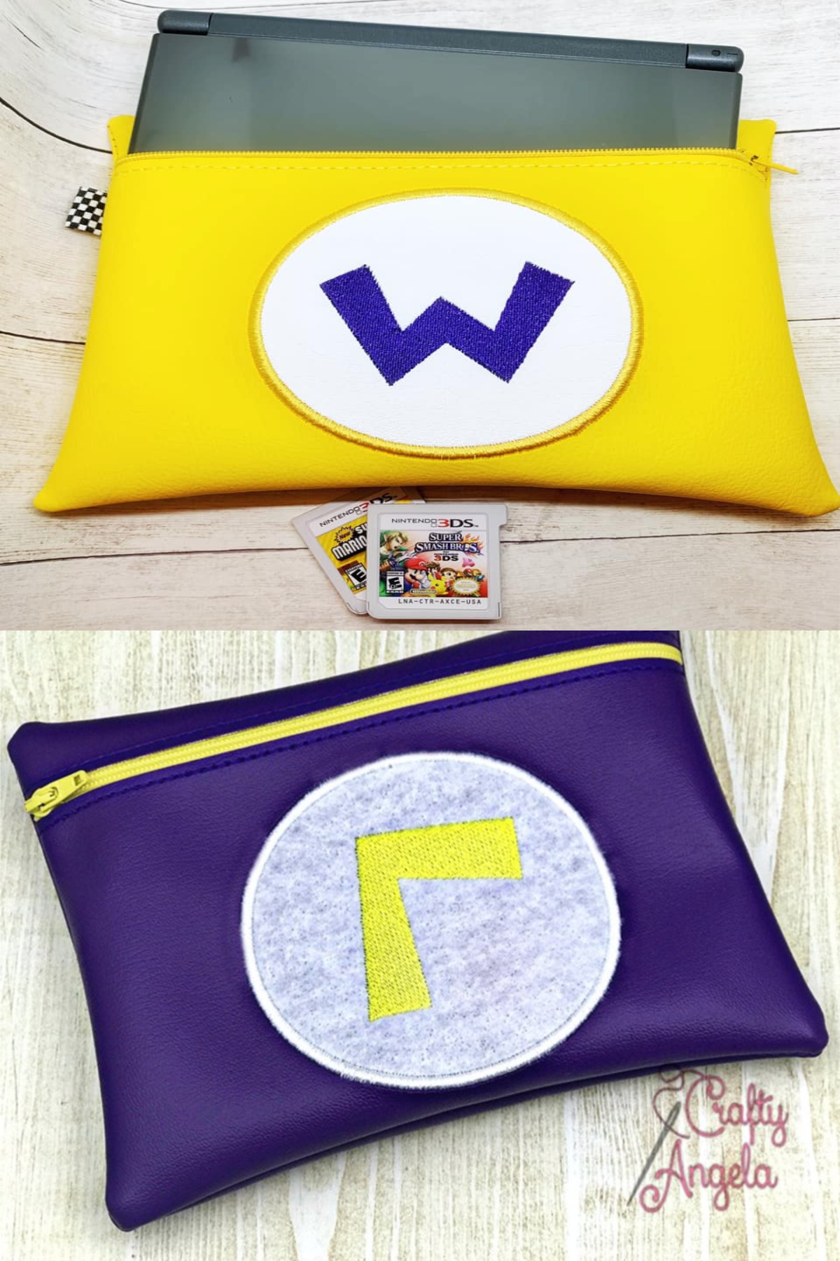 DIGITAL DOWNLOAD 6x8 DS Gamer Villains 2 Design Zipper Bag Set