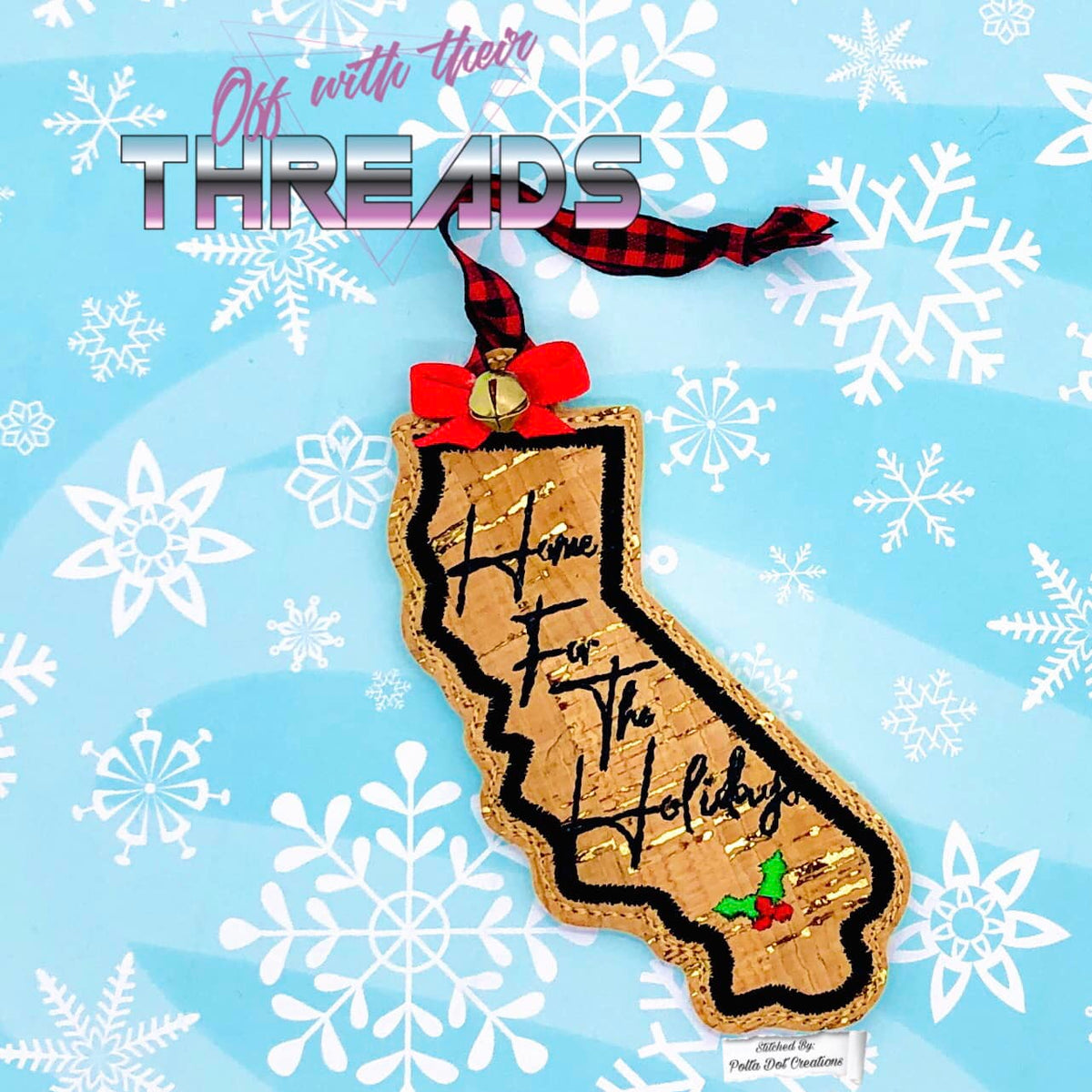 DIGITAL DOWNLOAD California State Bookmark Ornament Gift Tag – Off With ...