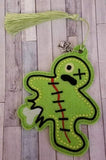 4x4 DIGITAL DOWNLOAD Zombie Gingerbread Hanger Bookmark Ornament