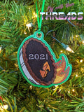 DIGITAL DOWNLOAD 4x4 Applique Scorched Pie Ornament Gift Tag Bookmark