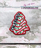 DIGITAL DOWNLOAD Christmas Tree Cake I'm A Snack Patch 3 SIZES INCLUDED