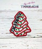 DIGITAL DOWNLOAD Christmas Tree Cake I'm A Snack Patch 3 SIZES INCLUDED