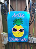 DIGITAL DOWNLOAD ITH Hello Summer Door Sign 4 Sizes