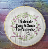 DIGITAL DOWNLOAD Floral I Solemnly Swear To Smash The Patriarchy 4 Sizes