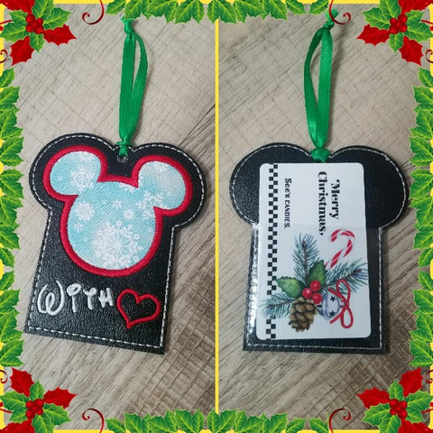 DIGITAL DOWNLOAD 4x4 Mouse Gift Card Ornament Gift Tag