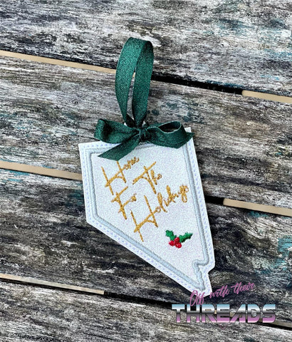 DIGITAL DOWNLOAD Nevada State Bookmark Ornament Gift Tag