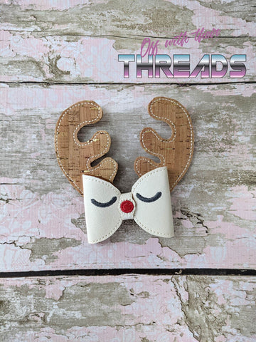 DIGITAL DOWNLOAD Reindeer Hair Bow Set 3 SIZES INCLUDED