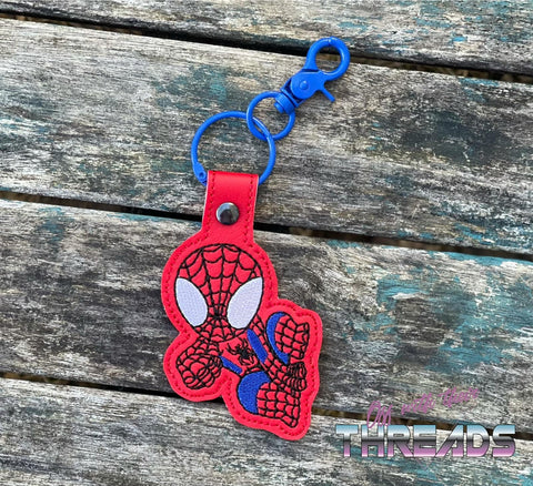 4x4 DIGITAL DOWNLOAD Spider Dude Snap Tab Keychain