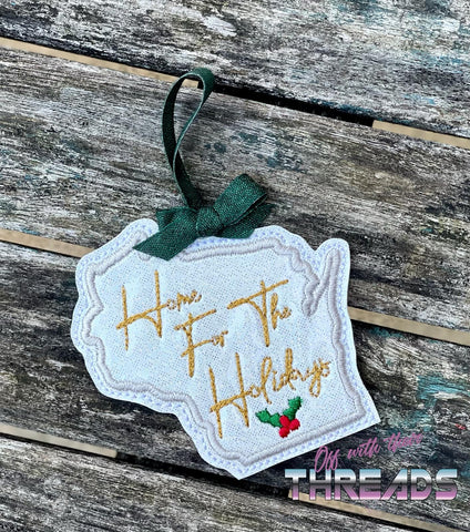 DIGITAL DOWNLOAD Wisconsin State Bookmark Ornament Gift Tag