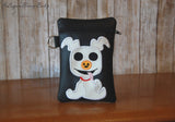 DIGITAL DOWNLOAD 8x12 ITH Ghost Dog Zipper Bag Lined and Unlined